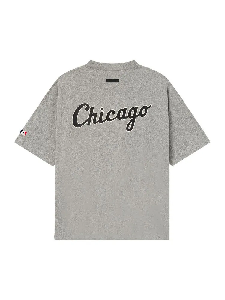 Футболка Fear of God Essentials White Sox 90s Tee, Concrete Heather — изображение 2 из 3, серый
