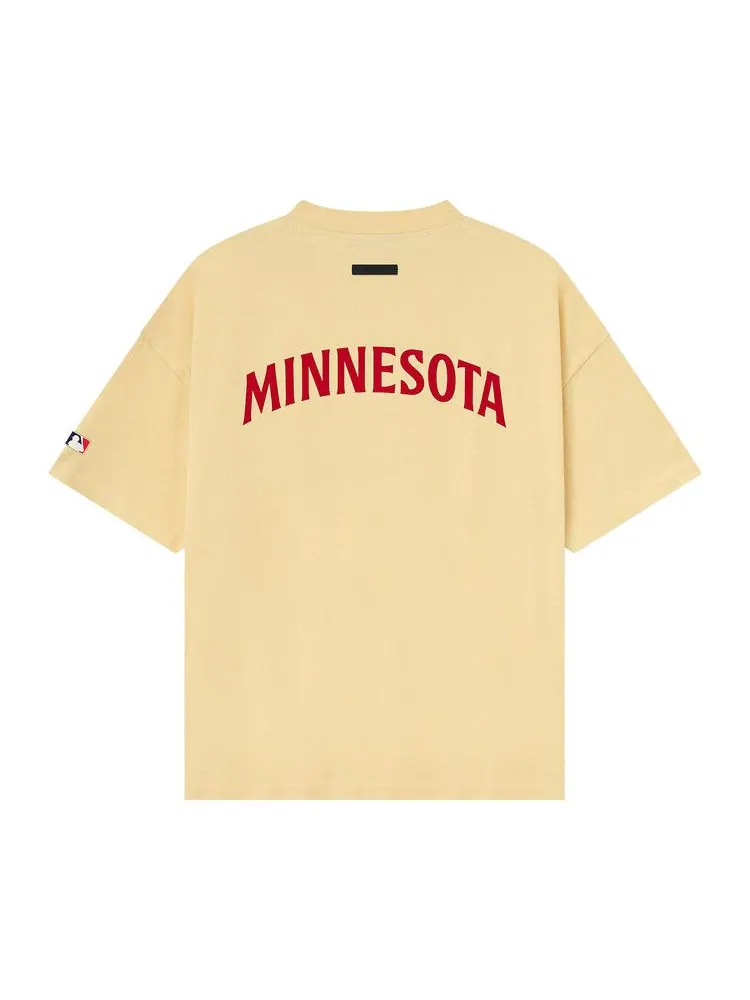 Футболка Fear of God Essentials Twins 90s Tee, Italian Straw — изображение 2 из 3, желтый