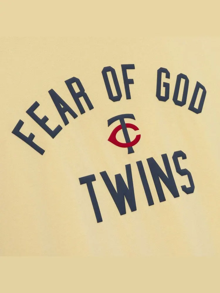 Футболка Fear of God Essentials Twins 90s Tee, Italian Straw — изображение 3 из 3, желтый