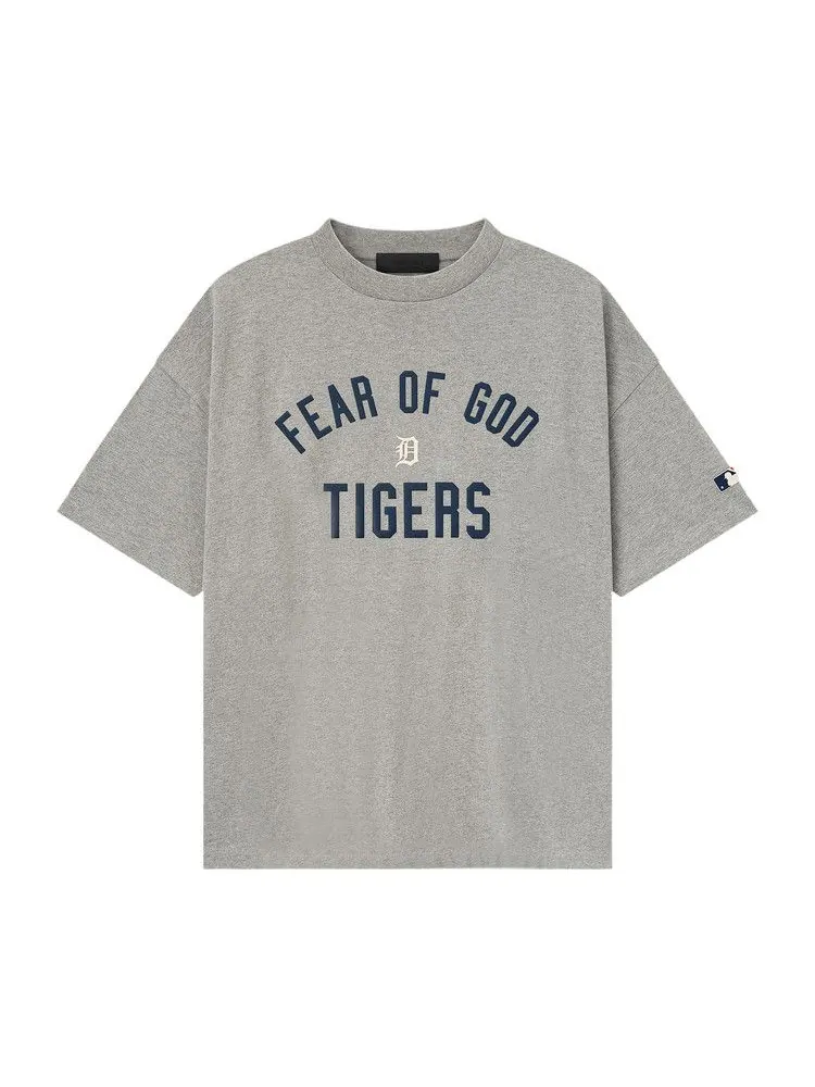 Футболка Fear of God Essentials Tigers 90s Tee, Concrete Heather — изображение 1 из 3, серый