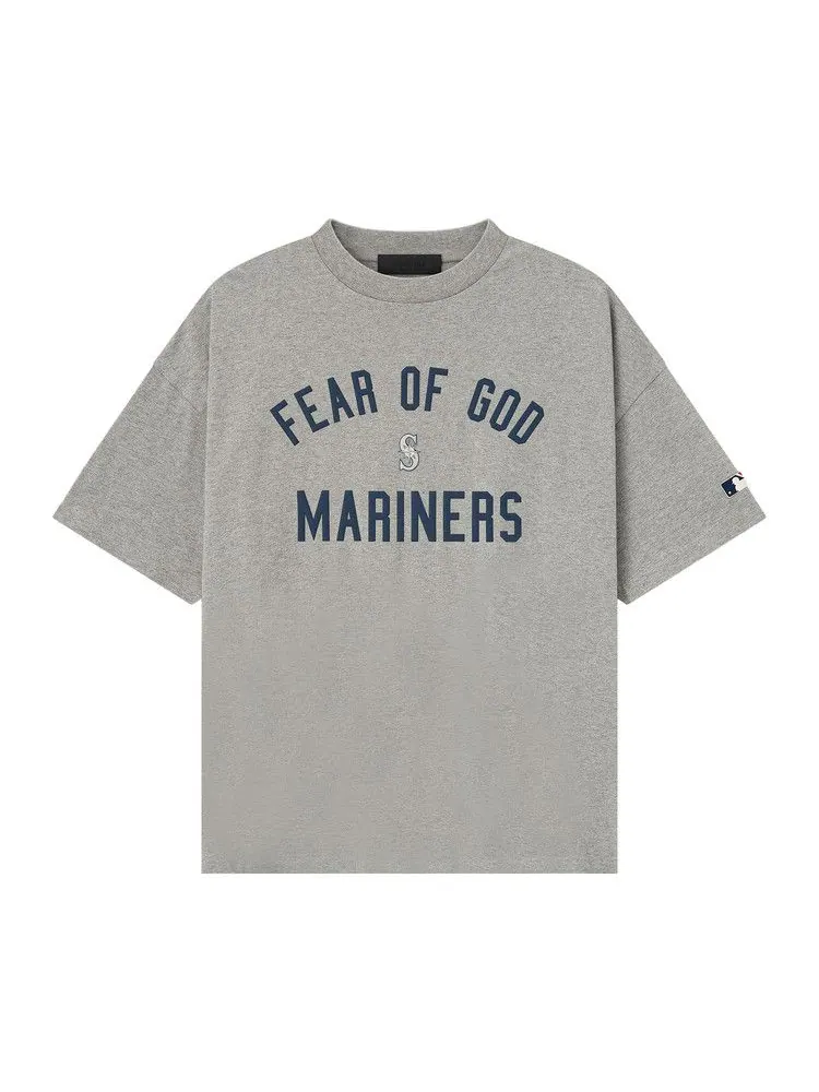 Футболка Fear of God Essentials Mariners 90s Tee, Concrete Heather — изображение 1 из 3, серый