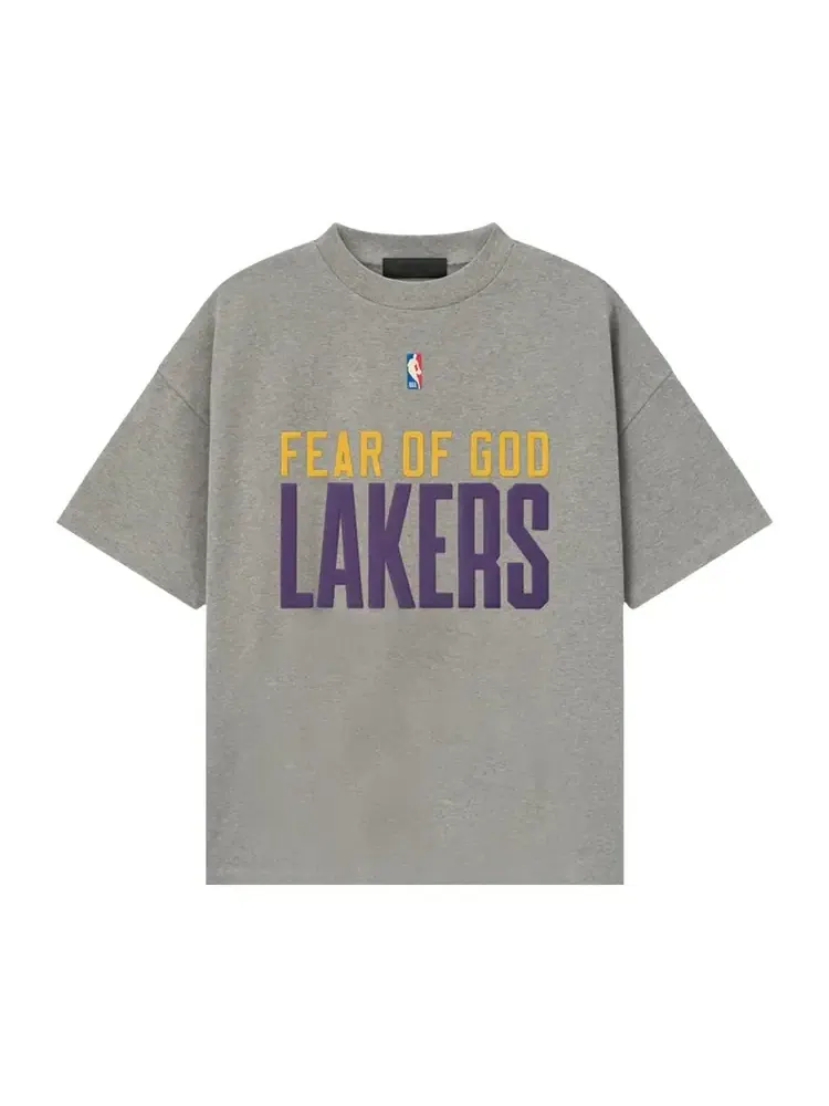 Футболка Fear of God Essentials x NBA Lakers 90 — изображение 1 из 2, серый