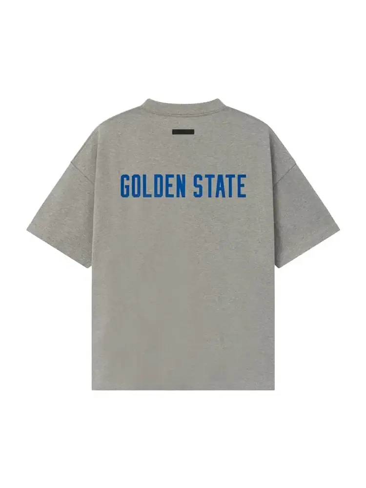 Футболка Fear of God Essentials x NBA Warriors 90 — изображение 2 из 2, серый