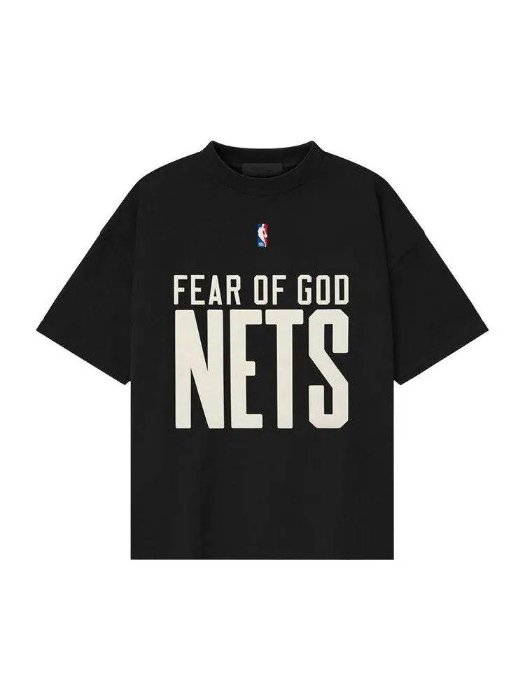Футболка Fear of God Essentials Nets 90s Tee — изображение 1 из 3, черный