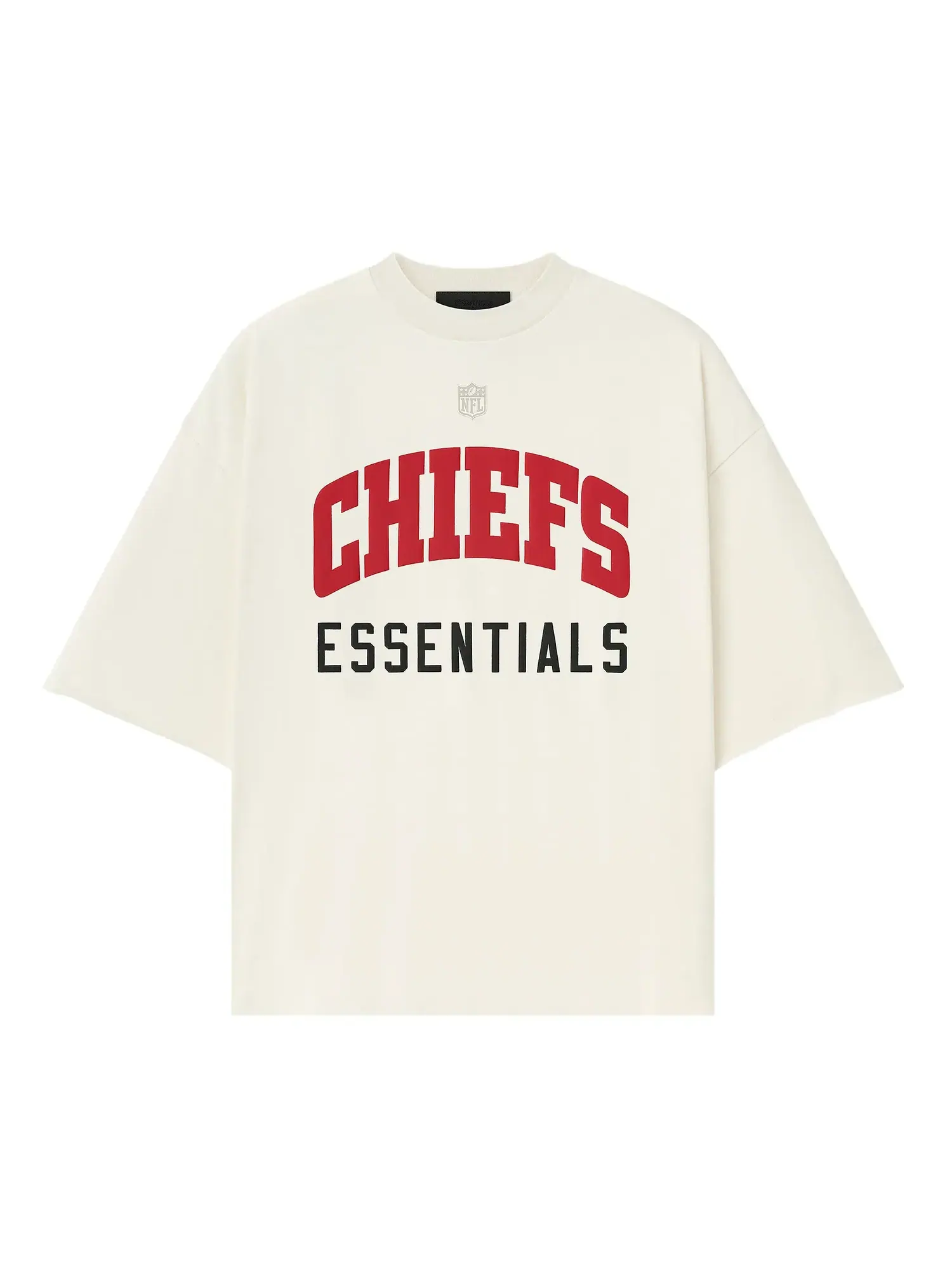 Футболка Fear of God Essentials Chiefs 90-х с рукавом 3/4 — изображение 1 из 2, кремовый белый