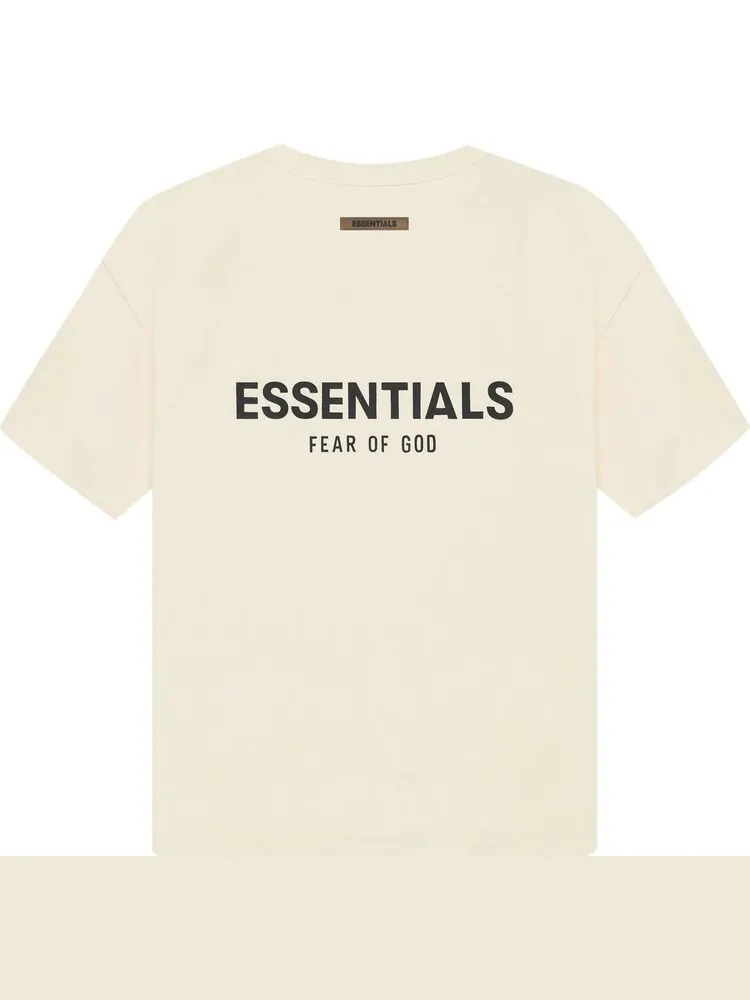 Футболка Fear of God Essentials Short-Sleeve Tee 'Buttercream' — изображение 2 из 2, бежевый