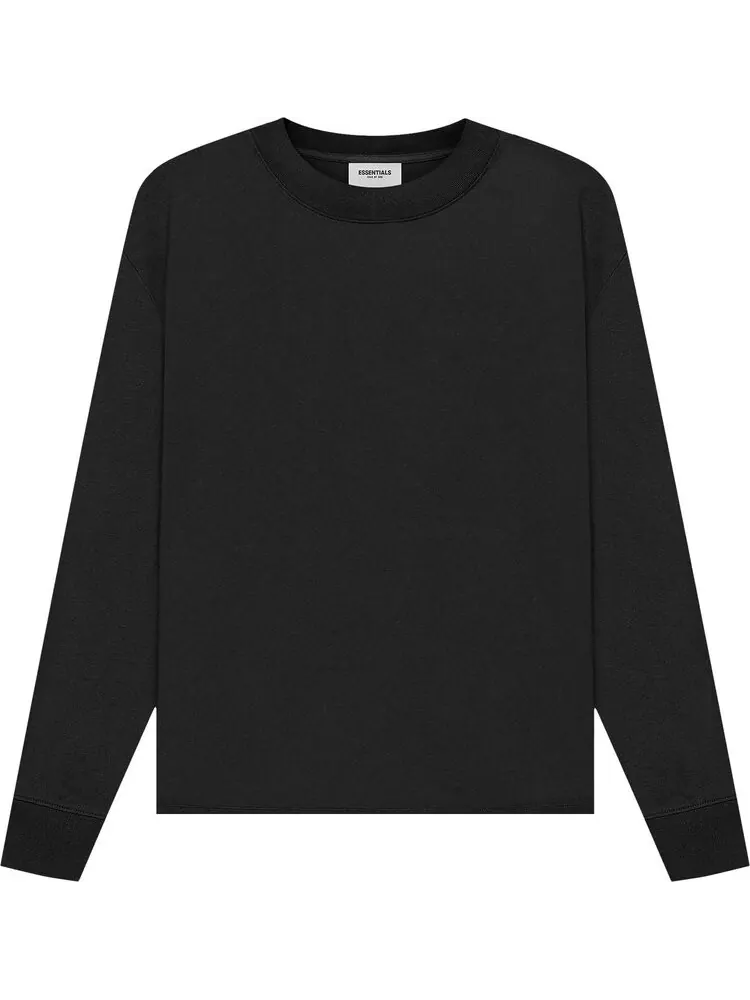 Лонгслив Fear of God Essentials Long-Sleeve Tee 'Stretch Limo' — изображение 1 из 2, черный