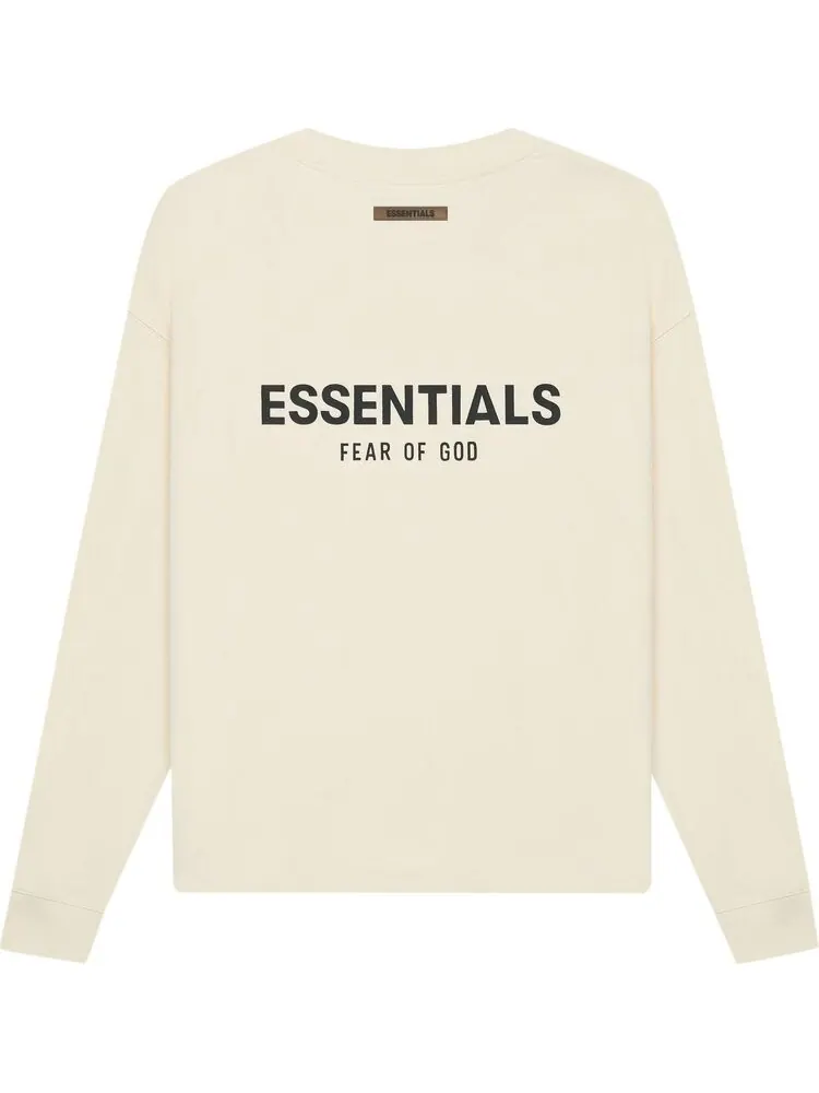 Лонгслив Fear of God Essentials Long-Sleeve Tee 'Buttercream' — изображение 2 из 2, бежевый