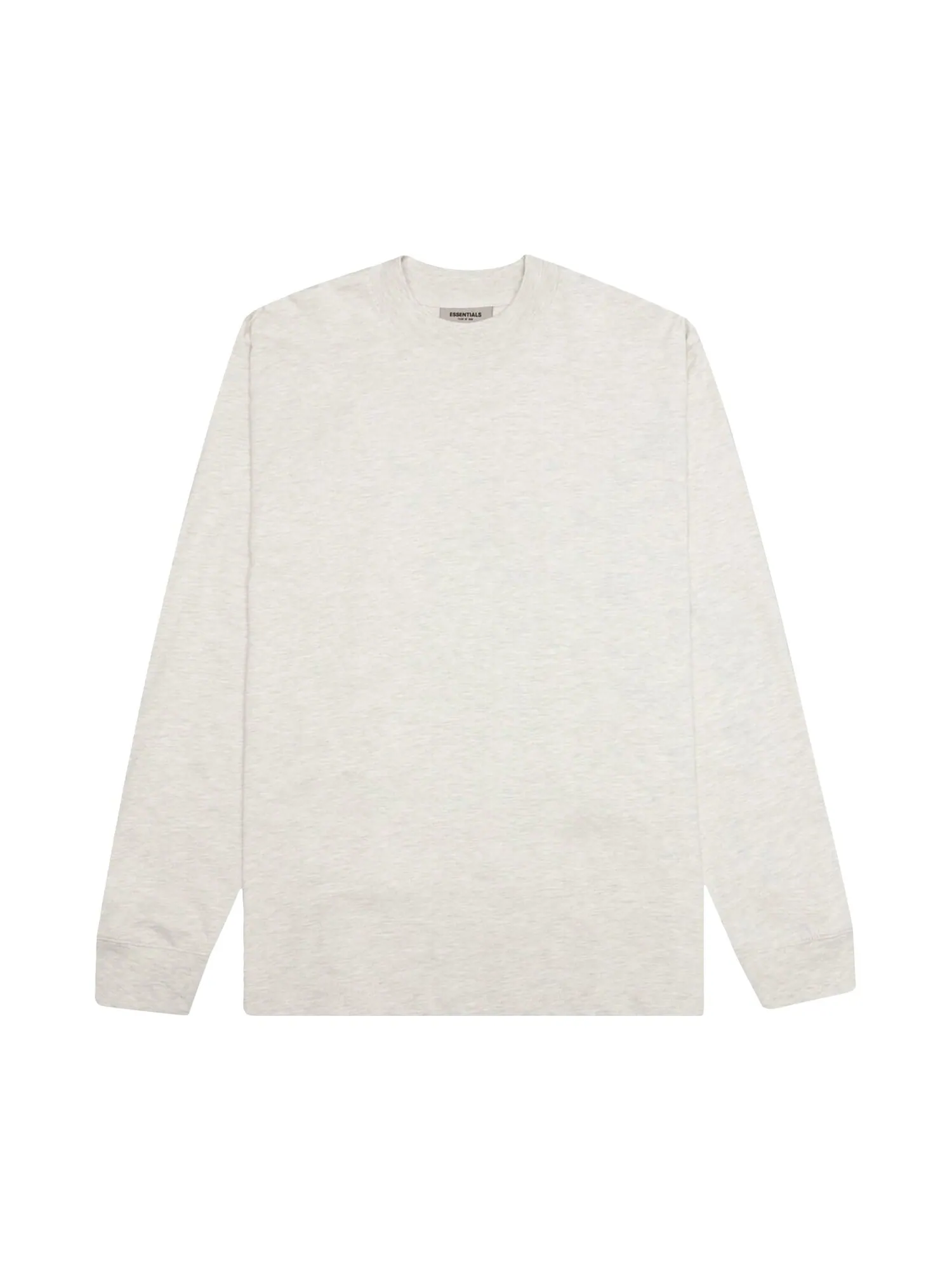Футболка с длинными рукавами Fear of God Essentials Light Heather Oatmeal — изображение 1 из 2, овсяный