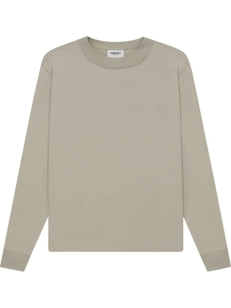Лонгслив Fear of God Essentials Long-Sleeve Tee 'Moss' — изображение 1 из 2, зеленый