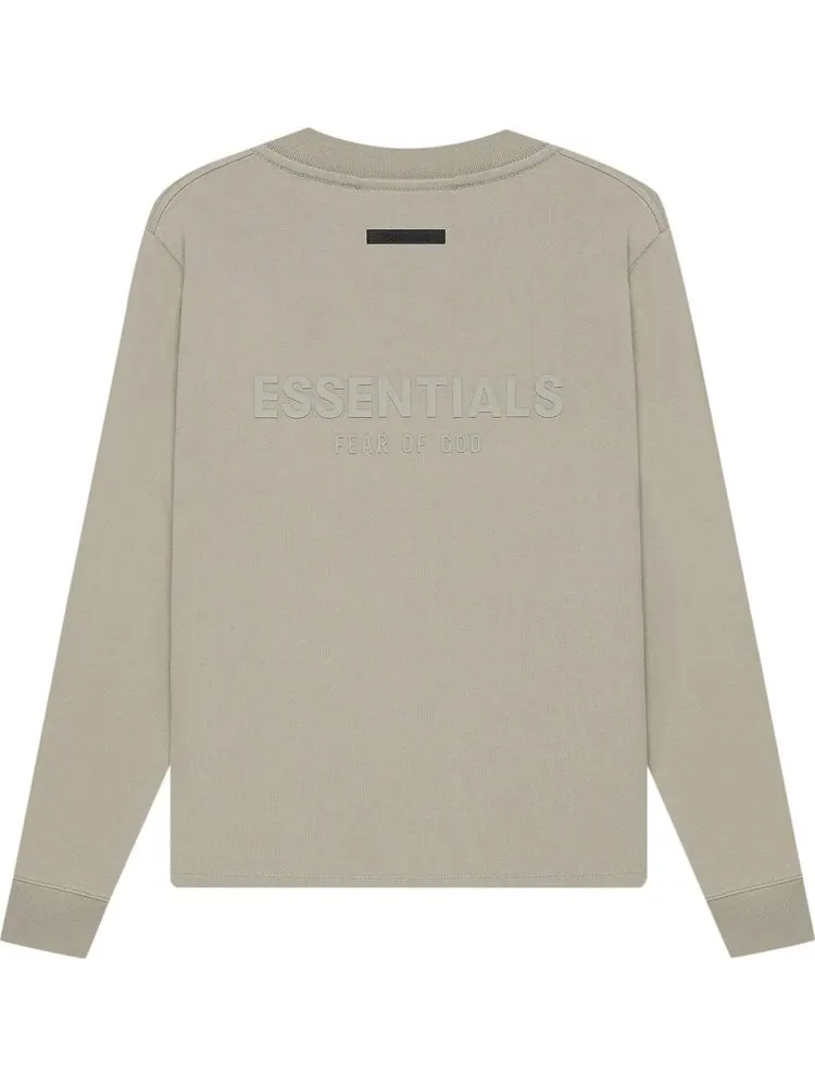 Лонгслив Fear of God Essentials Long-Sleeve Tee 'Moss' — изображение 2 из 2, зеленый