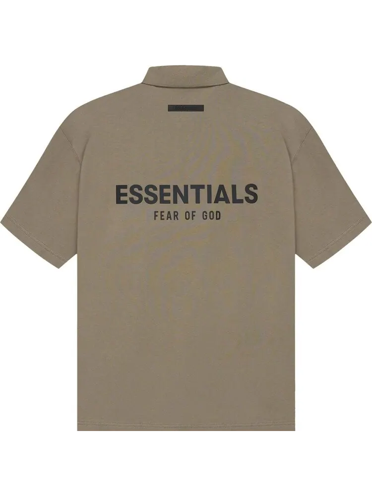 Футболка Fear of God Essentials Short-Sleeve Polo 'Taupe' — изображение 2 из 2, загар