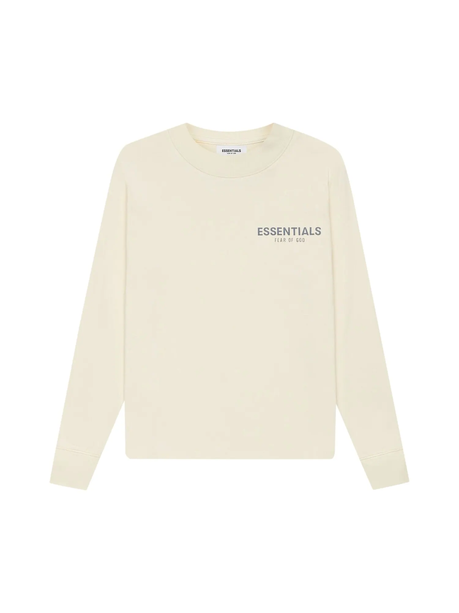 Детская футболка с длинными рукавами Fear of God Essentials — изображение 1 из 2, кремовый