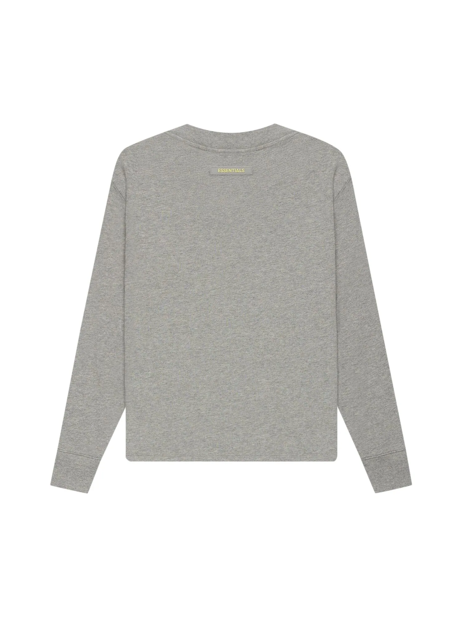 Детская футболка с длинными рукавами Fear of God Essentials Dark Heather Oatmeal — изображение 2 из 2, овсяный