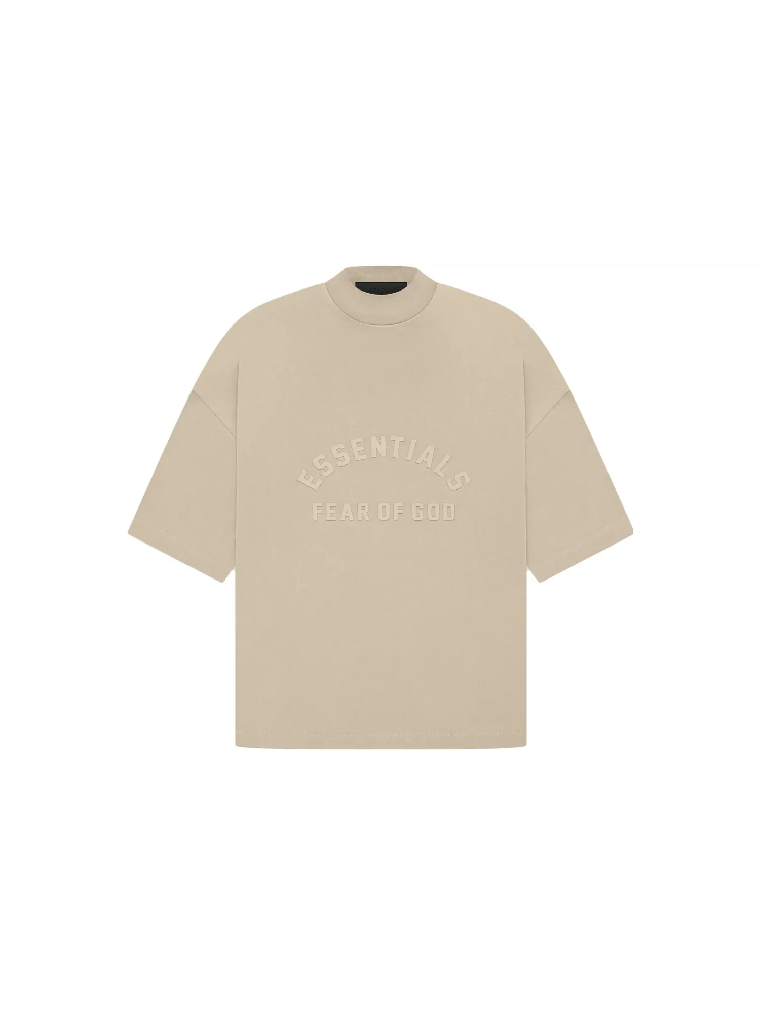 Футболка Fear of God Essentials унисекс — изображение 1 из 3, бежевый/серый