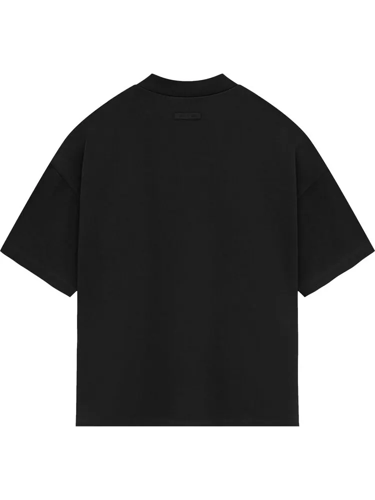 Футболка Fear of God Essentials Heavy Jersey Crewneck 'Jet Black' — изображение 2 из 2, черный