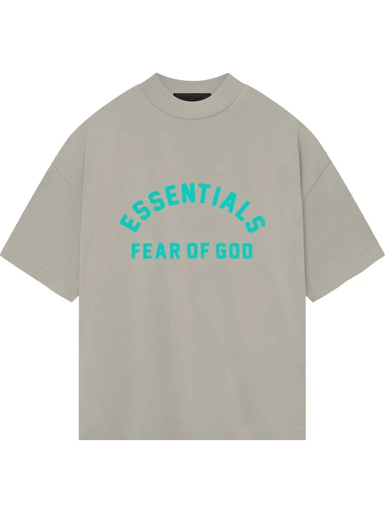 Футболка Fear of God Essentials Heavy Jersey Crewneck 'Seal' — изображение 1 из 2, серый
