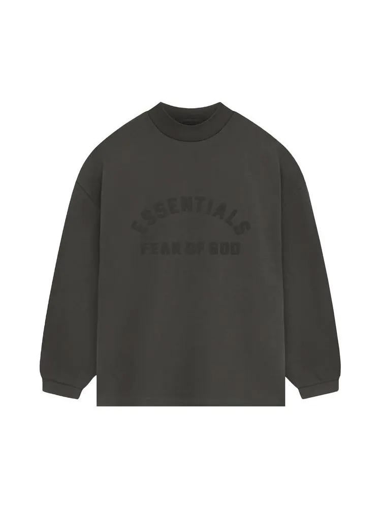 Футболка Fear of God Essentials Long-Sleeve T-Shirt — изображение 1 из 2, чернильный