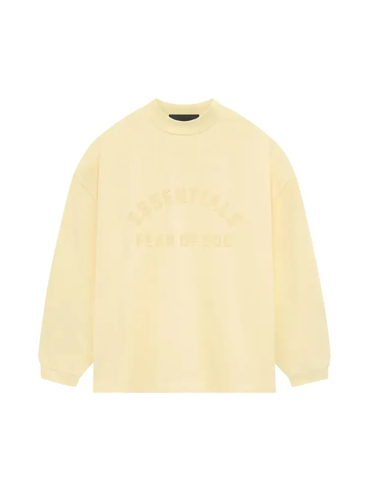 Футболка Fear Of God Essentials Fear of God Essentials Long-Sleeve 'Garden Yellow' — изображение 1 из 3, желтый