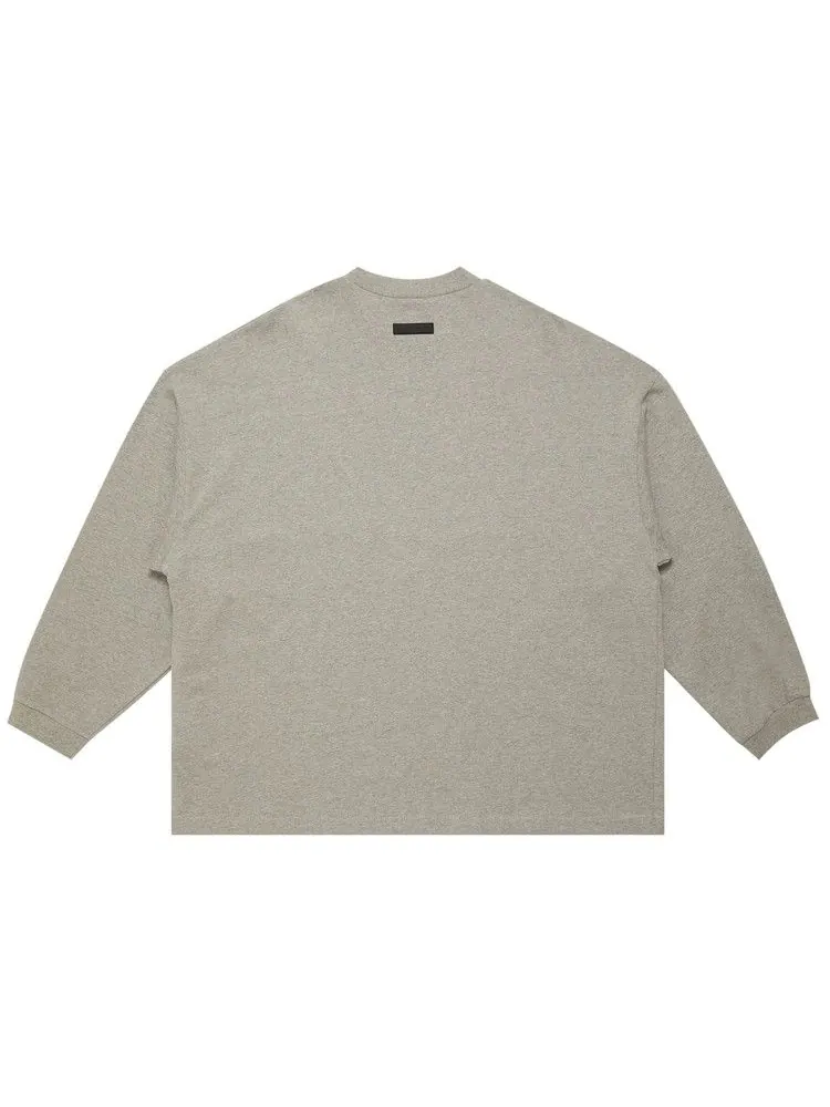 Футболка Fear of God Essentials Long-Sleeve T-Shirt — изображение 2 из 3, овсяный