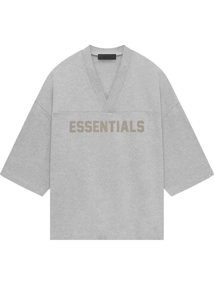 Футболка Fear of God Essentials Heavy Jersey Football 'Light Heather Grey' — изображение 1 из 2, серый