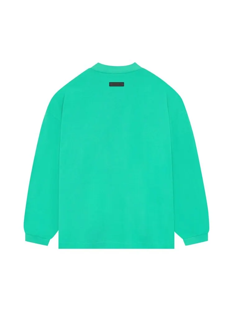 Футболка Fear Of God Essentials Fear of God Essentials Long-Sleeve 'Mint Leaf' — изображение 2 из 2, зеленый