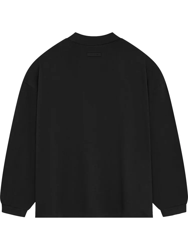 Рубашка Fear of God Essentials Long-Sleeve II 'Jet Black' — изображение 2 из 2, черный