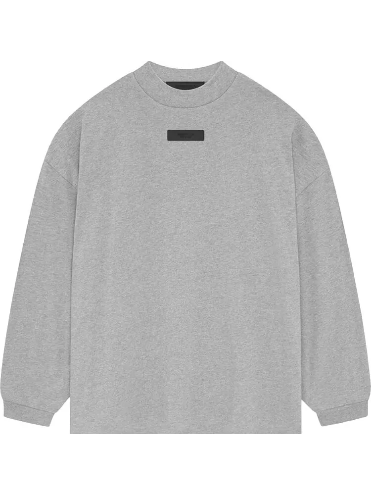 Рубашка Fear of God Essentials Long-Sleeve II 'Light Heather Grey' — изображение 1 из 2, серый