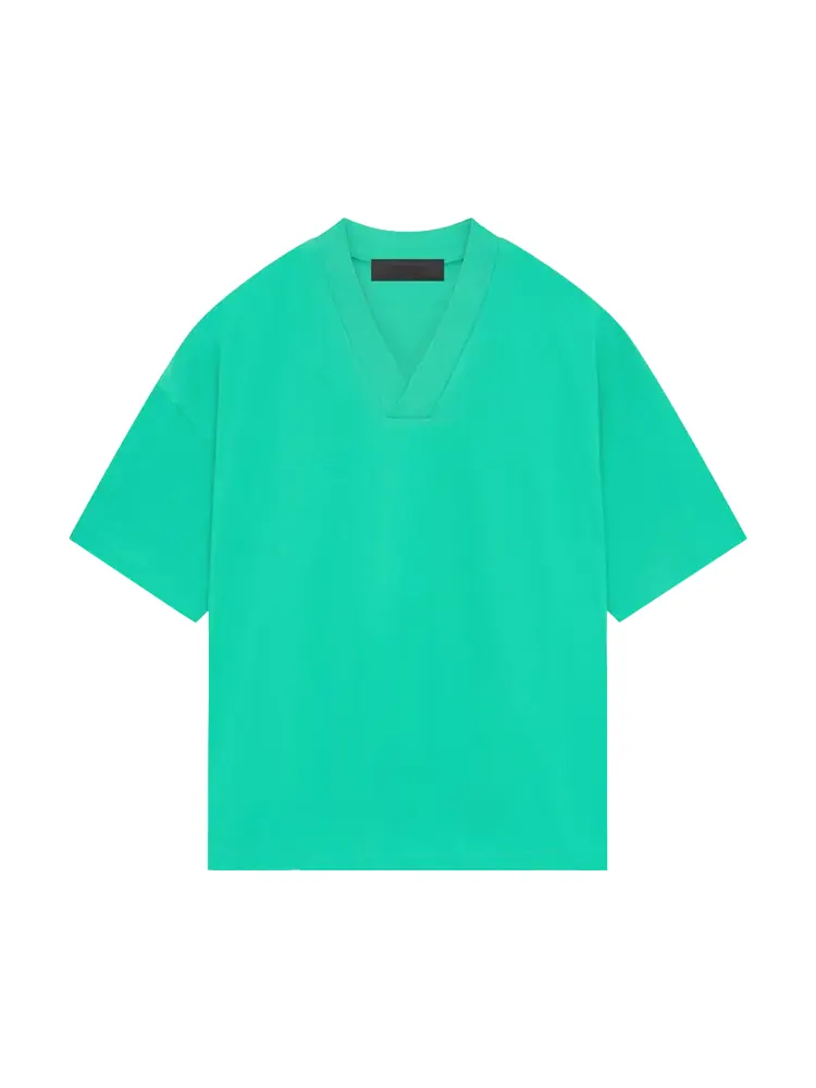 Футболка Fear Of God Essentials Fear of God Essentials V Neck 'Mint Leaf' — изображение 1 из 2, зеленый