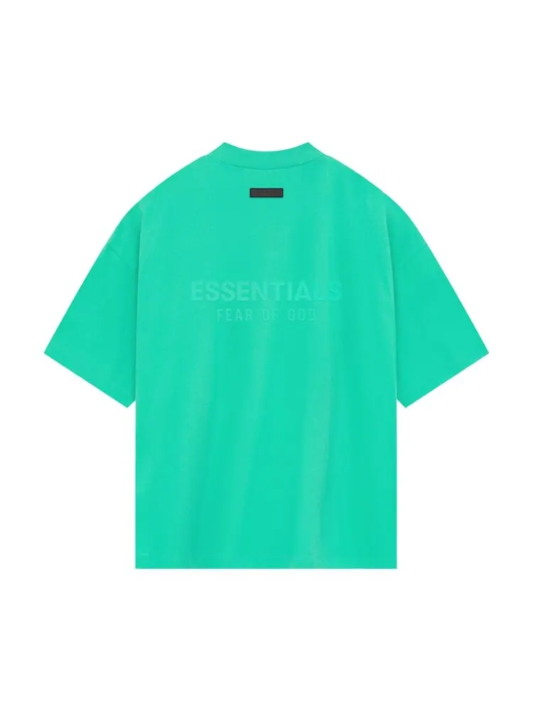 Футболка Fear Of God Essentials Fear of God Essentials V Neck 'Mint Leaf' — изображение 2 из 2, зеленый