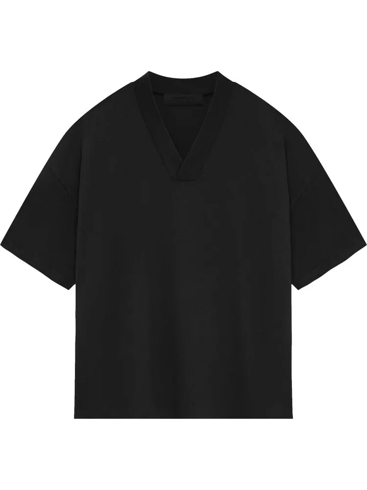 Футболка Fear of God Essentials V Neck 'Jet Black' — изображение 1 из 2, черный