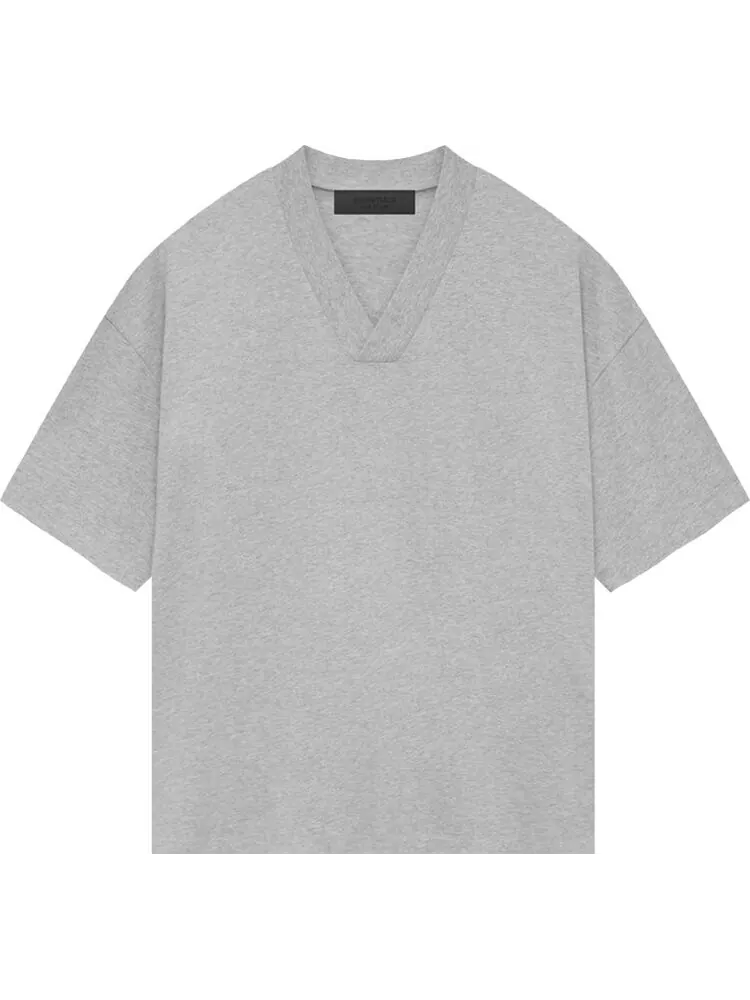 Футболка Fear of God Essentials V Neck 'Light Heather Grey' — изображение 1 из 2, серый