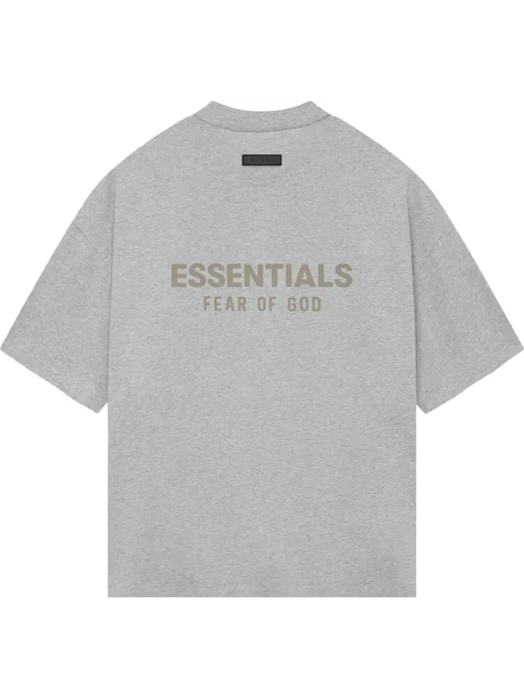 Футболка Fear of God Essentials V Neck 'Light Heather Grey' — изображение 2 из 2, серый