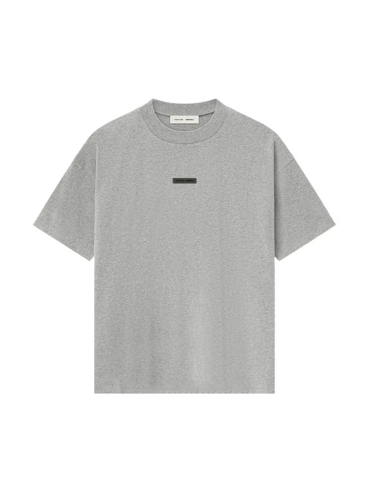 Футболка Fear of God Essentials Classic Tee, Concrete Heather — изображение 1 из 2, серый