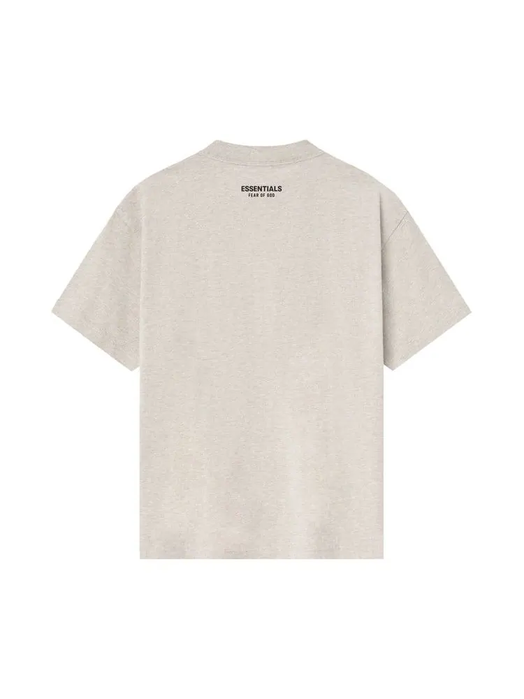 Футболка Fear of God Essentials Lightweight Essential Tee, Heather Stone — изображение 2 из 2, серый