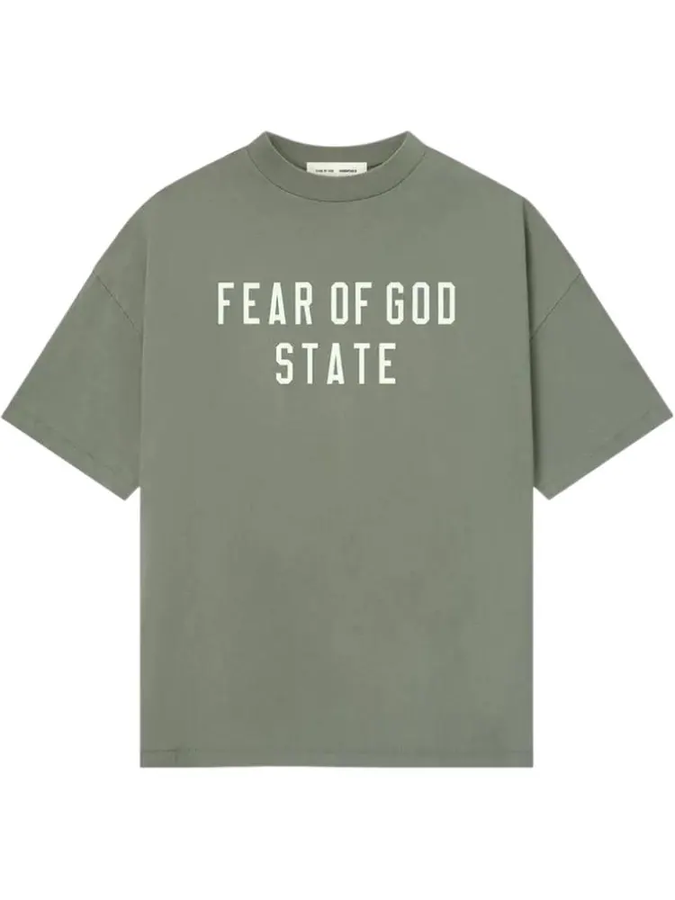 Футболка Fear of God Essentials 90s Fit — изображение 1 из 7, зеленый