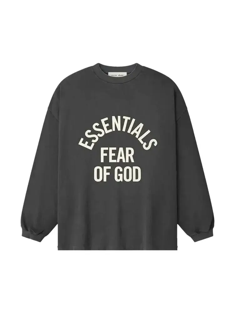 Футболка с длинными рукавами Fear of God Essentials Campus 90 — изображение 1 из 2, черный