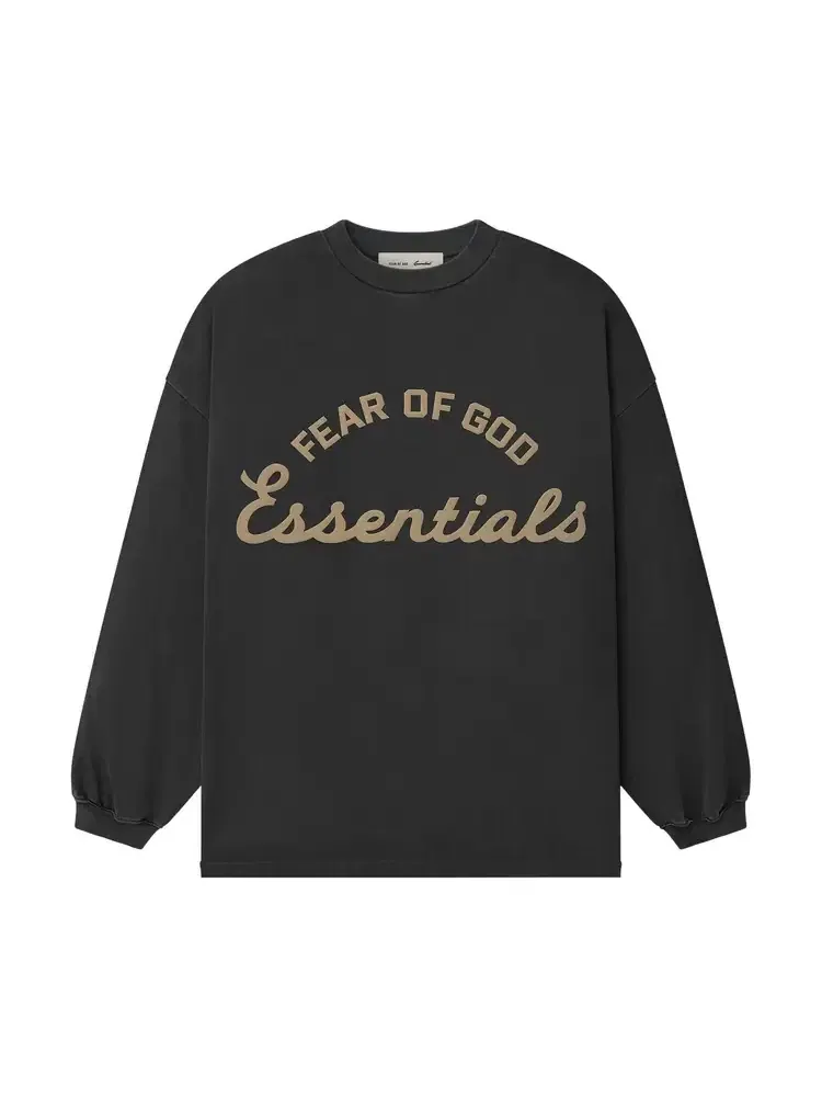 Футболка с длинными рукавами Fear of God Essentials Campus 90 — изображение 1 из 2, серый