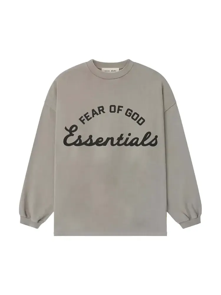 Футболка с длинными рукавами Fear of God Essentials Campus 90 — изображение 1 из 3, серый