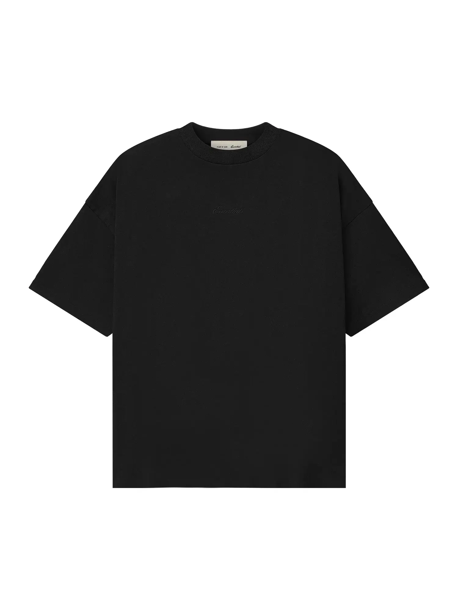 Футболка с коротким рукавом Fear of God Essentials Signature 90s Short-Sleeve Tee II — изображение 1 из 2, черный