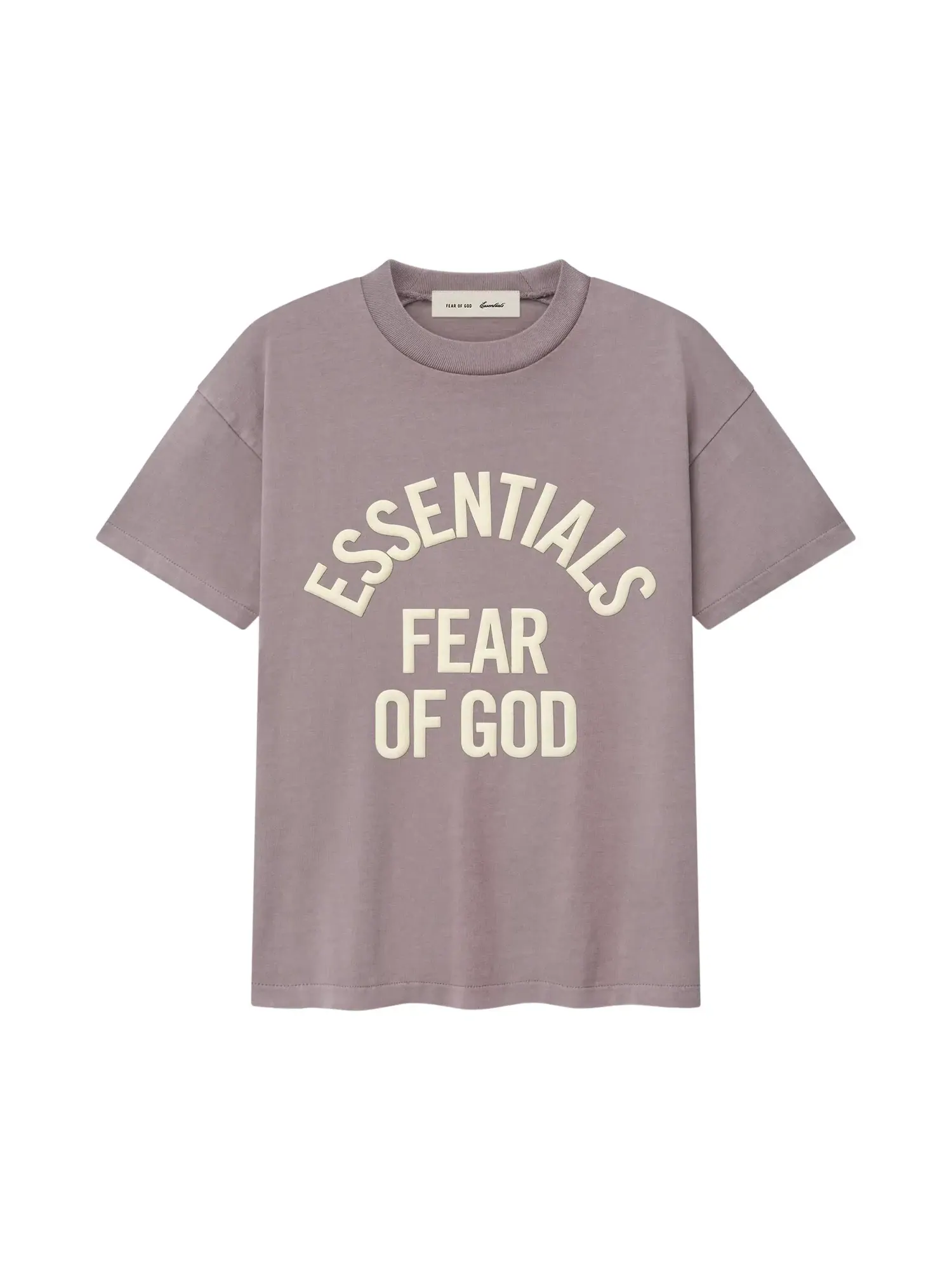 Футболка с коротким рукавом Fear of God Essentials Campus Classic — изображение 1 из 2, пыльно-фиолетовый