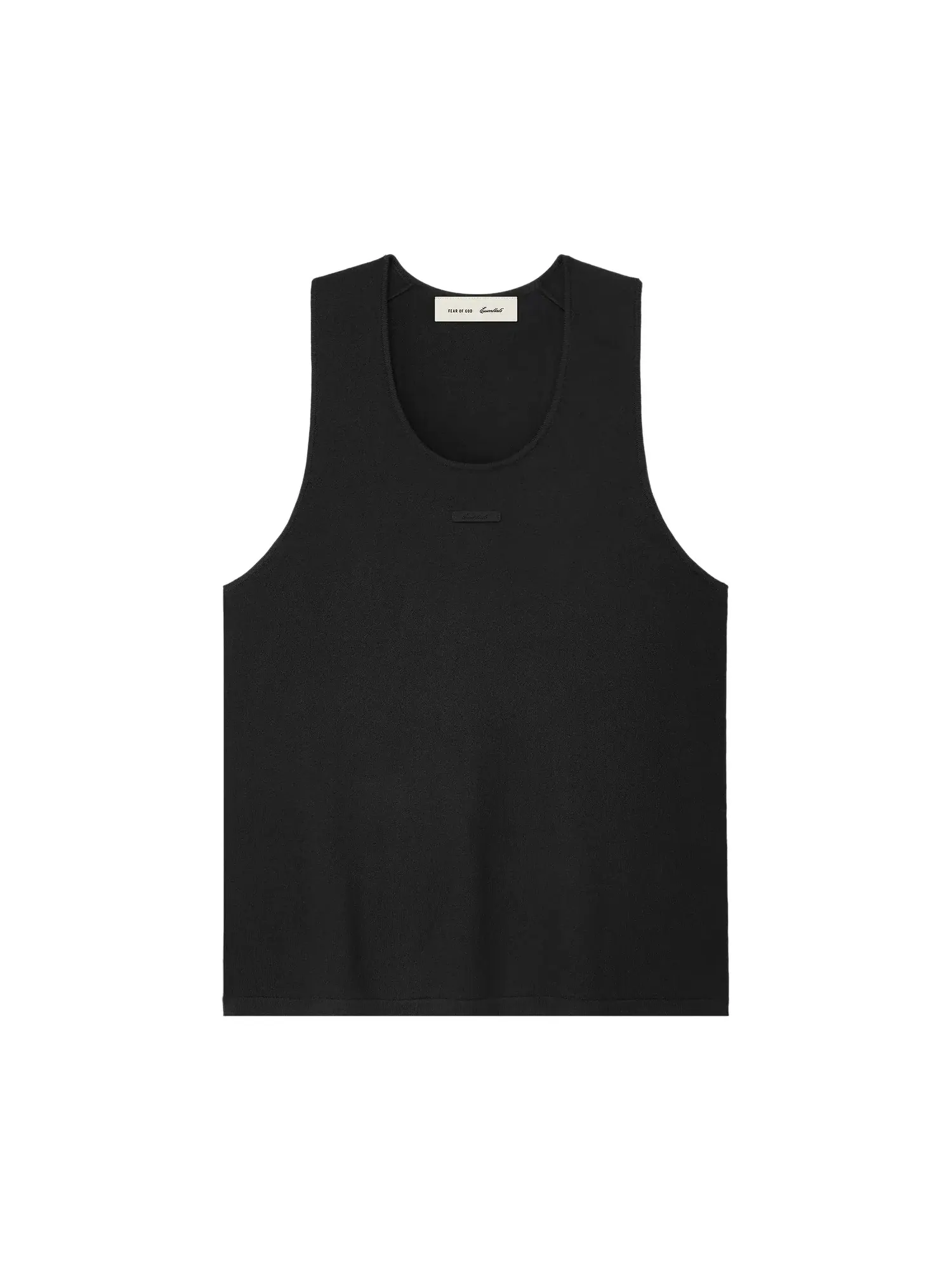 Классическая вязаная майка Fear of God Essentials — изображение 1 из 2, винтажный черный