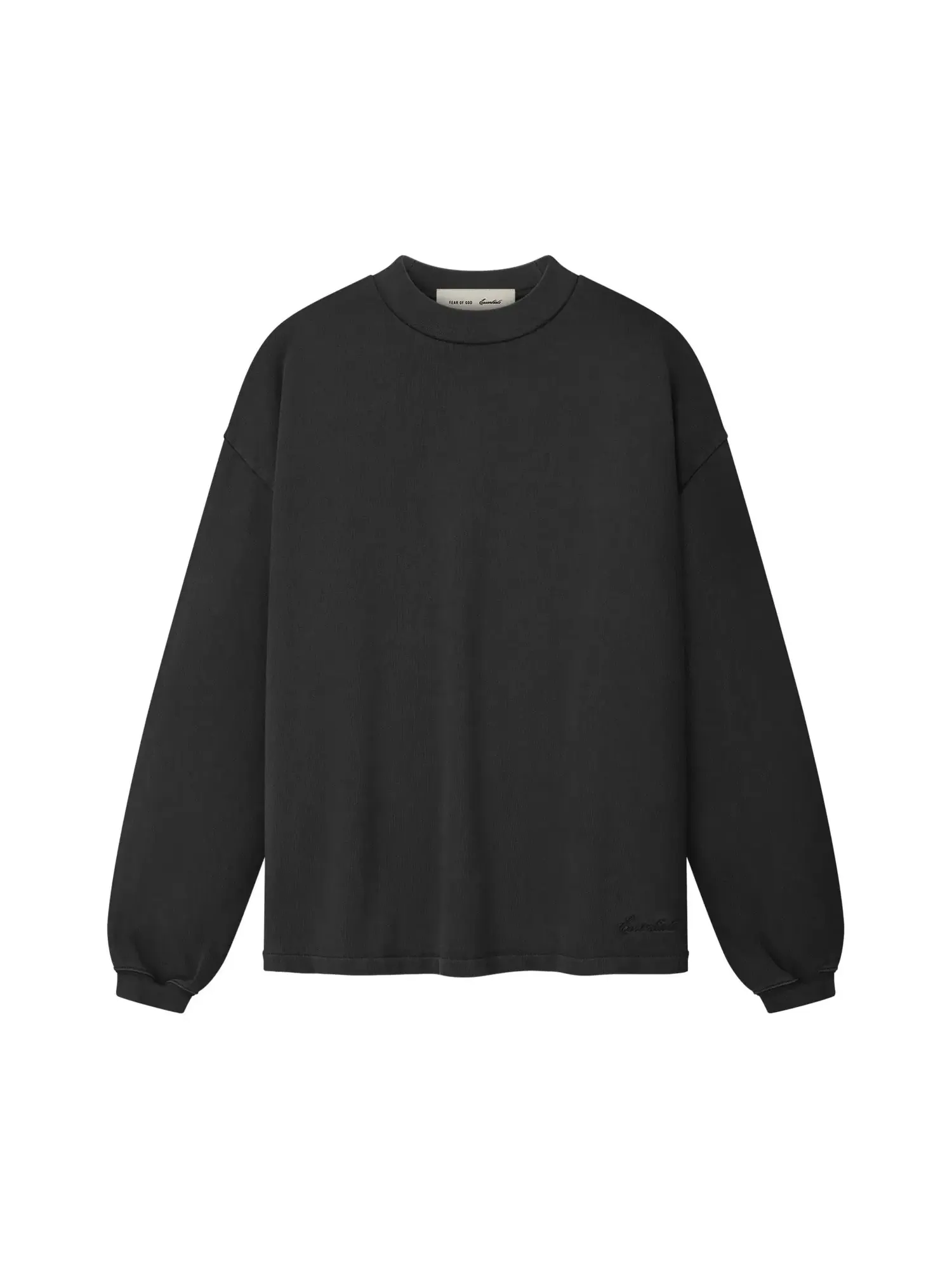 Лонгслив Fear of God Essentials Signature Classic — изображение 1 из 2, черный