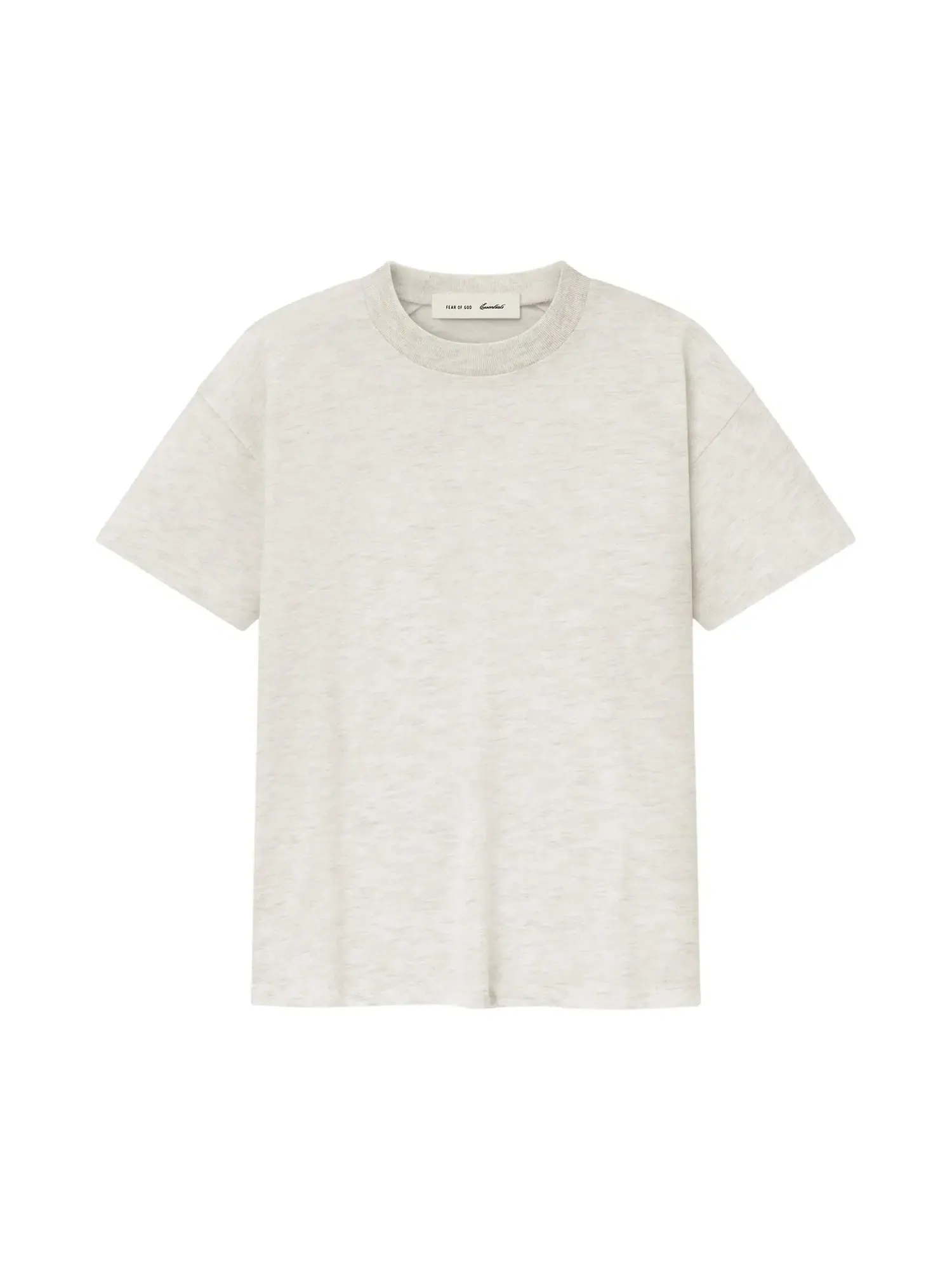 Футболка Fear of God Essentials Signature Classic Tee — изображение 1 из 2, овсяный