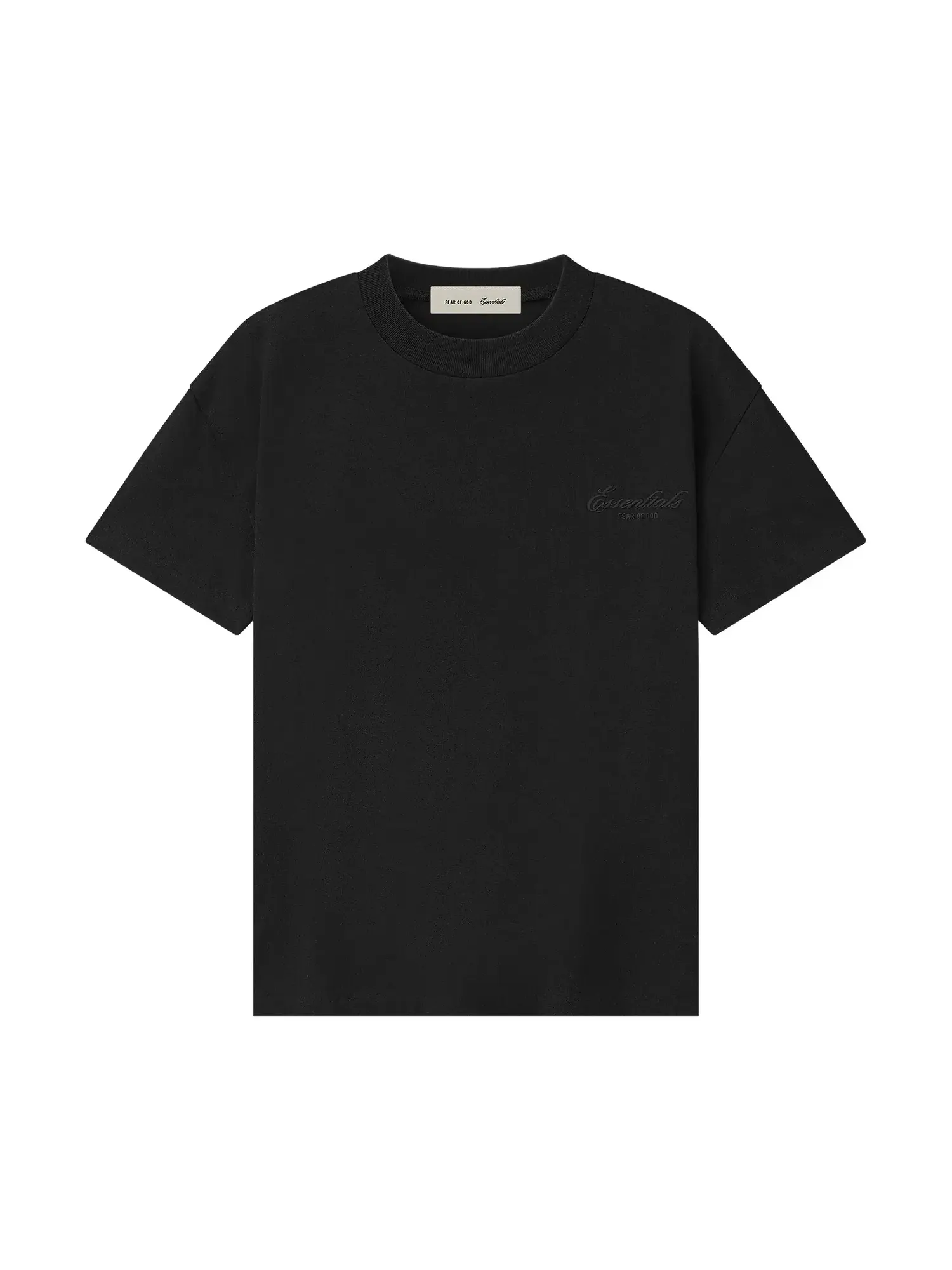Футболка Fear of God Essentials Signature Classic Tee — изображение 1 из 2, винтажный черный