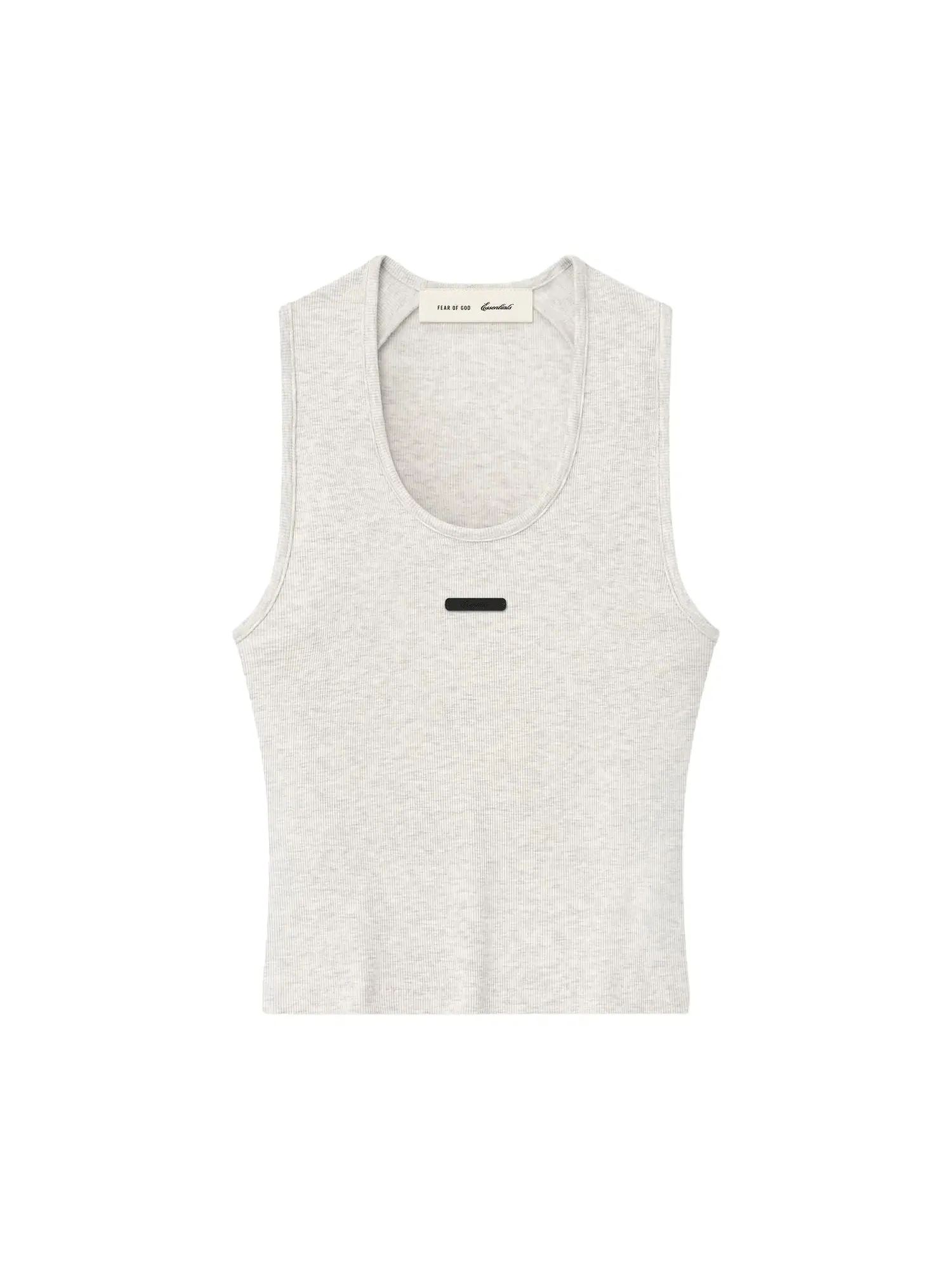 Майка Fear of God Essentials Rib Fitted Tank — изображение 1 из 2, овсяный