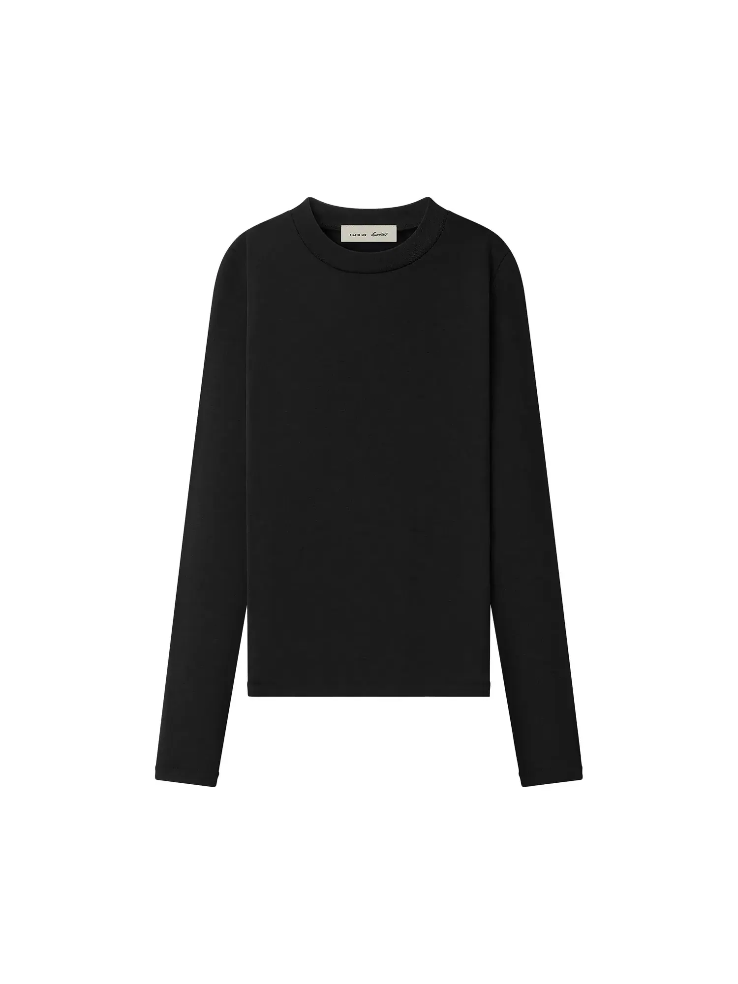 Лонгслив Fear of God Essentials Rib Fitted — изображение 1 из 2, винтажный черный