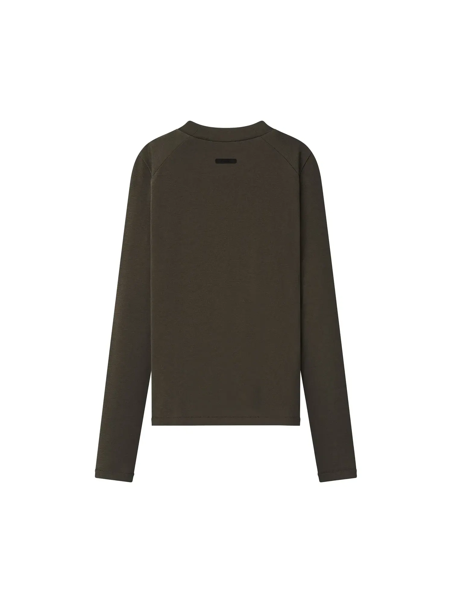 Лонгслив Fear of God Essentials Rib Fitted — изображение 2 из 2, коричневый