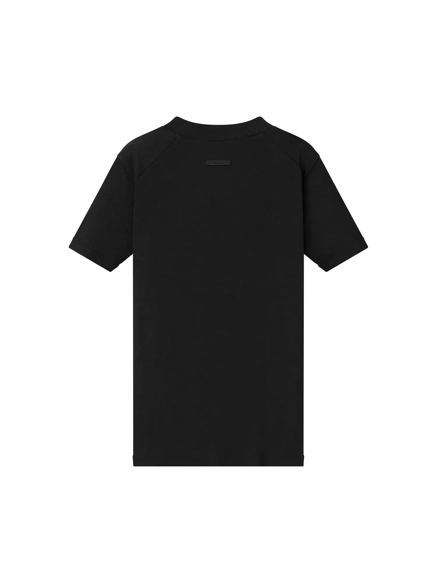 Футболка с коротким рукавом и ребристой текстурой Fear of God Essentials — изображение 2 из 2, винтажный черный