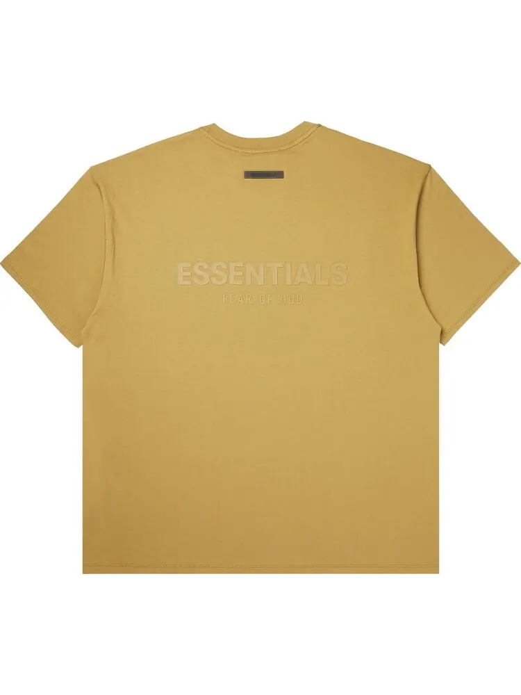 Футболка Fear of God Essentials Short-Sleeve Tee 'Amber' — изображение 2 из 3, желтый